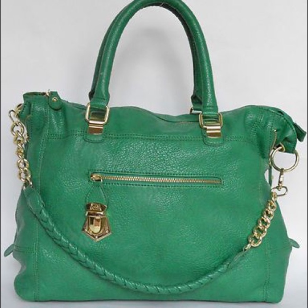 Steve Madden Green and Gold Purse